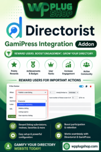 Directorist GamiPress Integration Addon – Gamification for Directory Listings