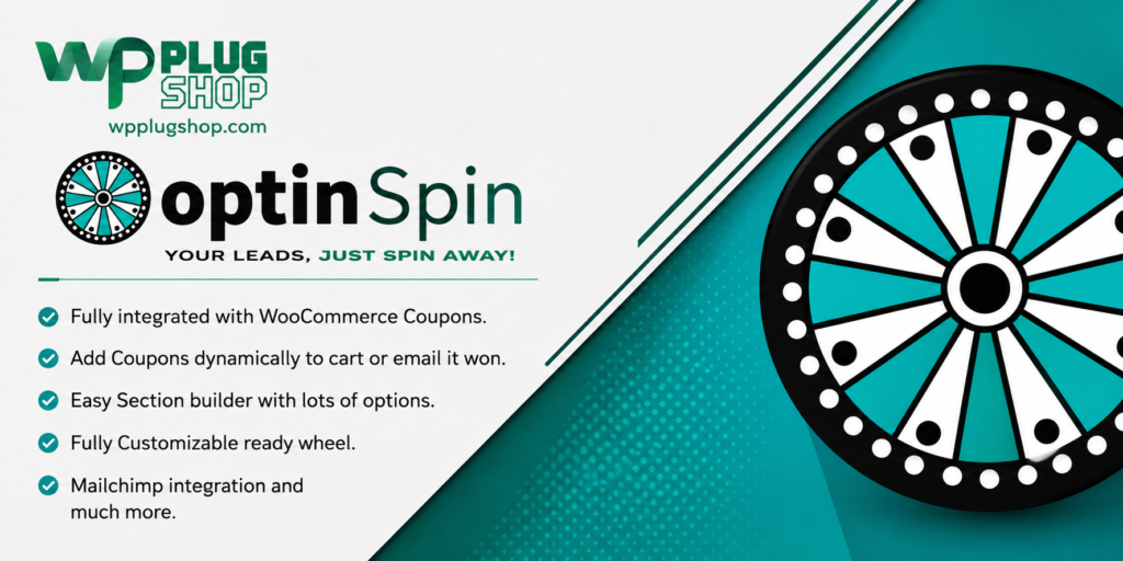 OptinSpin – WordPress Fortune Wheel Plugin for WooCommerce Coupons
