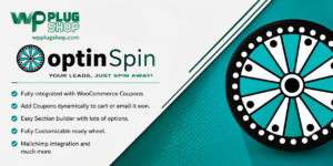 OptinSpin – WordPress Fortune Wheel Plugin for WooCommerce Coupons