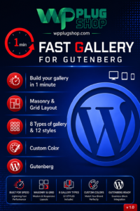 Fast Gallery for Gutenberg – Responsive WordPress Gallery Plugin