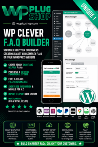 WP Clever FAQ Builder – Smart WordPress FAQ & Support Plugin