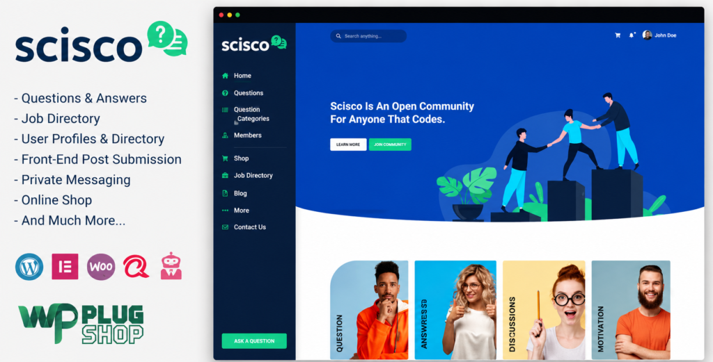 Scisco Theme Questions and Answers WordPress Theme