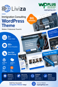 Liviza Theme Immigration Consulting WordPress Theme RTL