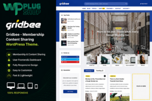 Gridbee Content Sharing WordPress Theme – User-Generated Content