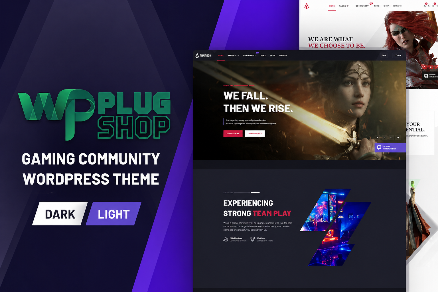 Armadon Theme Gaming Community WordPress Theme