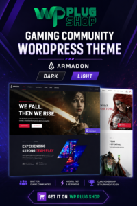 Armadon Theme Gaming Community WordPress Theme
