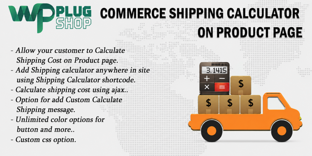 WooCommerce Shipping Cost Calculator on Product Page