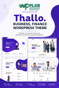 Thallo Theme Consulting Finance WordPress Theme