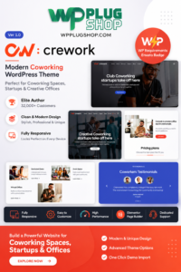 Crework Theme Coworking and Creative Space WordPress Theme