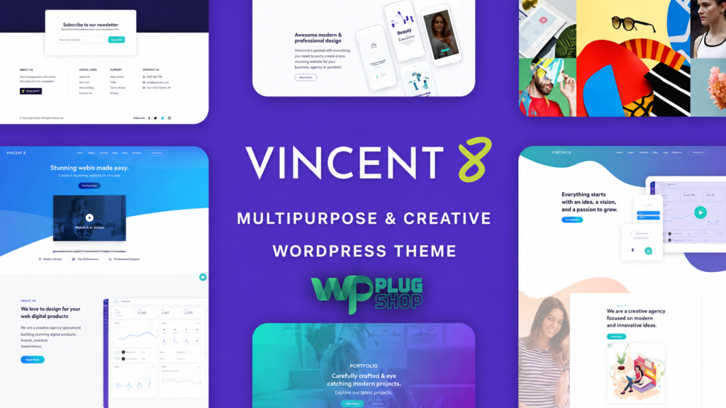Vincent Eight Theme Responsive Multipurpose WordPress Theme