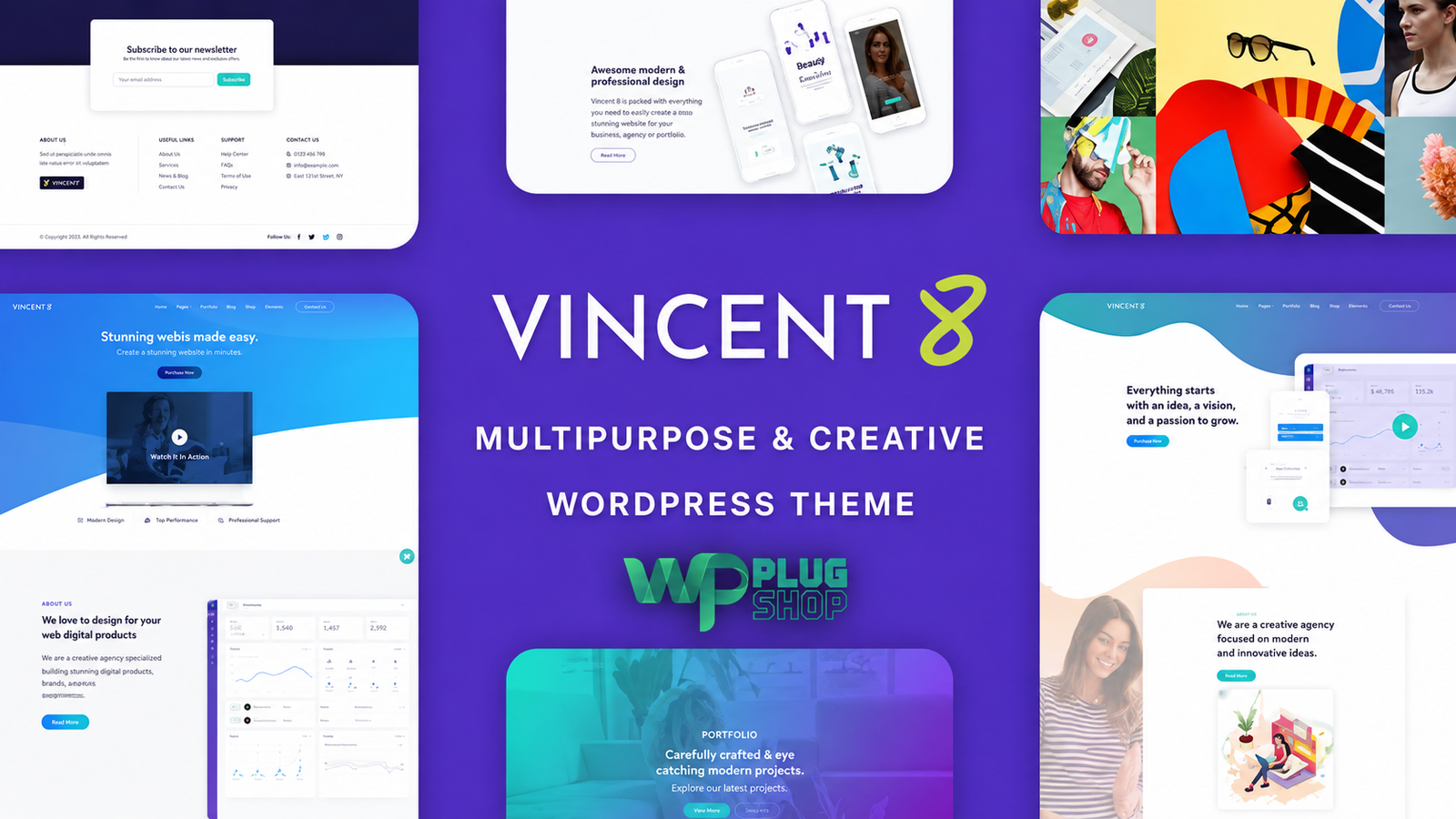 Vincent Eight Theme Responsive Multipurpose WordPress Theme