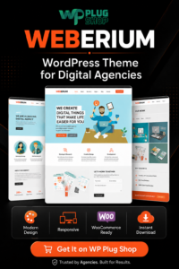 Weberium Theme Responsive WordPress Theme Tailored for Digital Agencies
