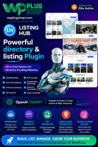 ListingHub WordPress Business Directory Listing Plugin