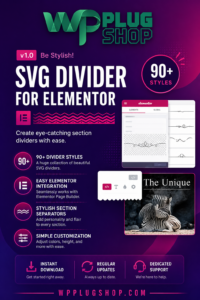 SVG Divider for Elementor – Creative SVG Divider Plugin