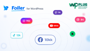 Foller – Social Followers Bar & Counter for WordPress