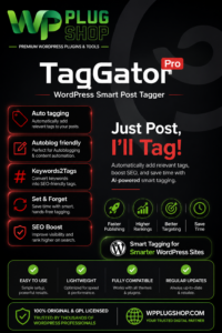 TagGator Pro – WordPress Auto Tagging Plugin