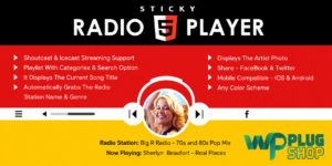 Sticky Radio Player – WordPress Shoutcast & Icecast Radio Plugin