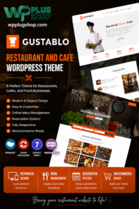 Gustablo Theme – Restaurant & Cafe Responsive WordPress Theme