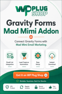 Gravity Forms Mad Mimi Add-on