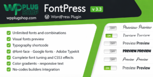 FontPress – WordPress Font Manager