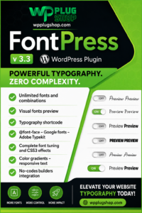 FontPress – WordPress Font Manager