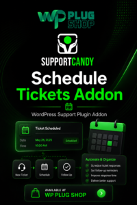 SupportCandy Schedule Tickets Add-on