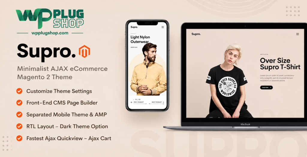 Supro Minimalist AJAX WooCommerce WordPress Theme