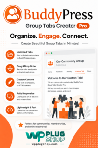 BuddyPress Group Tabs Creator Pro WordPress Plugin