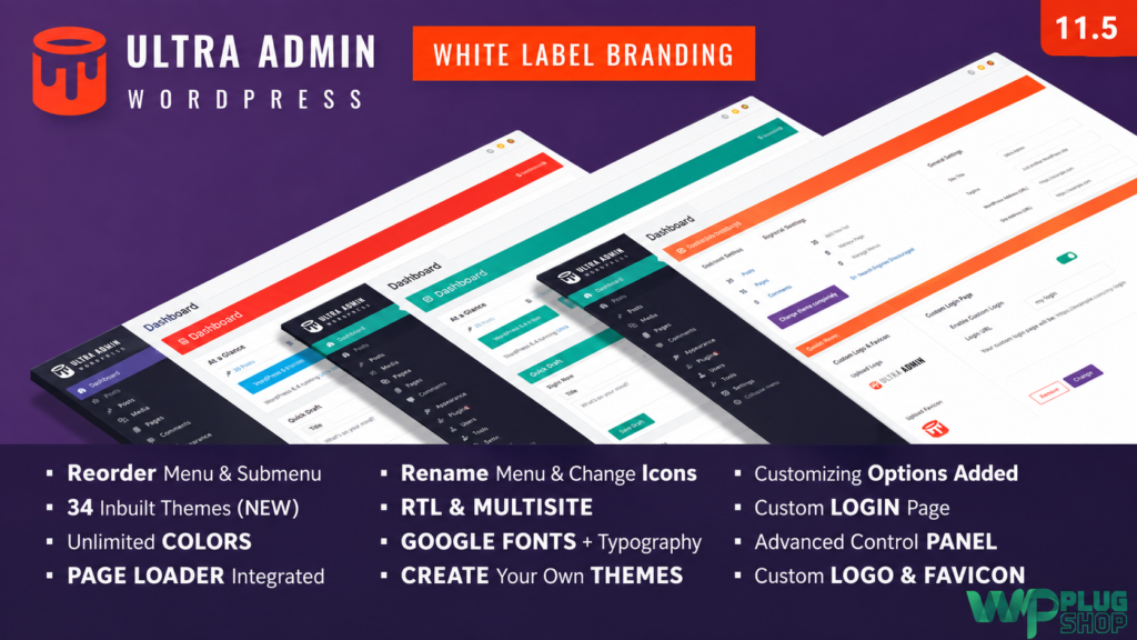 Ultra WordPress Admin Theme