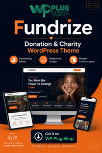 Fundrize Theme – Responsive Donation & Charity WordPress Theme