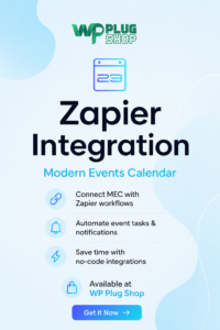 Modern Events Calendar Zapier Integration – Automate MEC with 2000+ Apps
