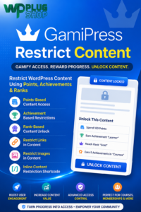 GamiPress Restrict Content – Restrict Content by Points, Achievements & Ranks