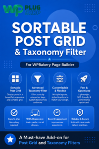 WPBakery Sortable Grid & Taxonomy Filter