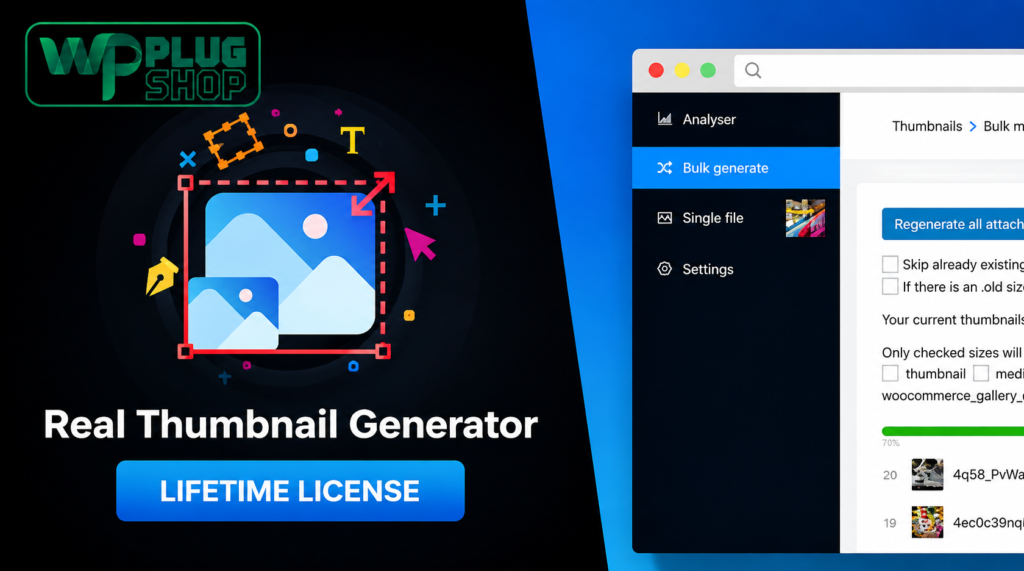 Real Thumbnail Generator — Bulk & Single Image Regeneration Plugin for WordPress