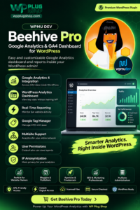 WPMU DEV Beehive Pro – Google Analytics & GA4 WordPress Plugin