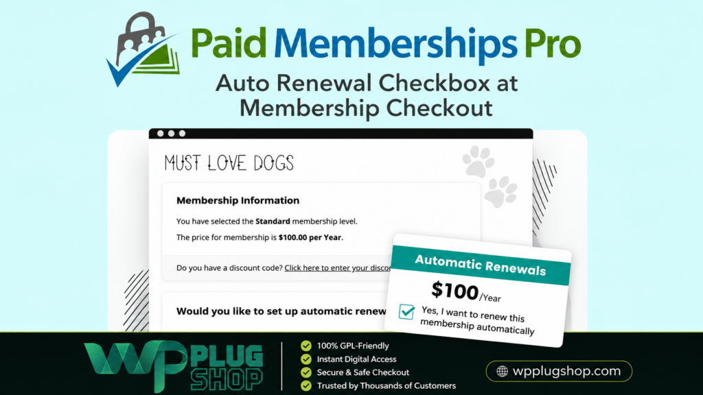 Paid Memberships Pro Auto-Renewal Checkbox Add On