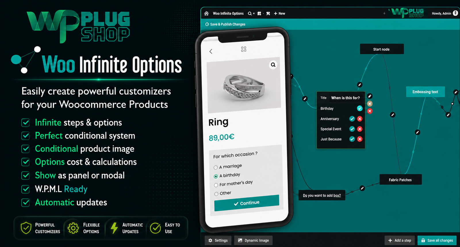 Woo Infinite Options – Advanced WooCommerce Product Customizer