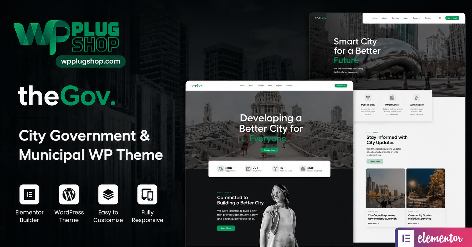 TheGov Municipal and Government WordPress Theme | Civic Framework