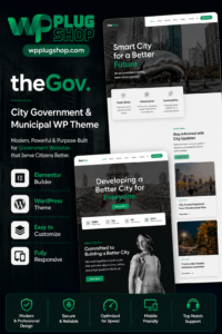 TheGov Municipal and Government WordPress Theme | Civic Framework