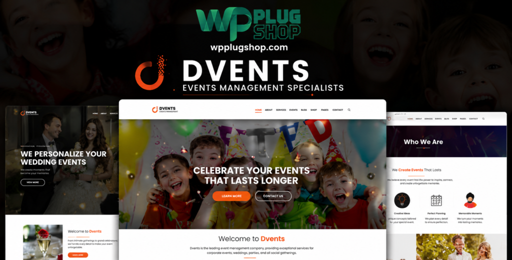 Dvents Theme – Events Management WordPress Theme for Companies & Agencies