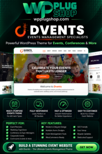 Dvents Theme – Events Management WordPress Theme for Companies & Agencies