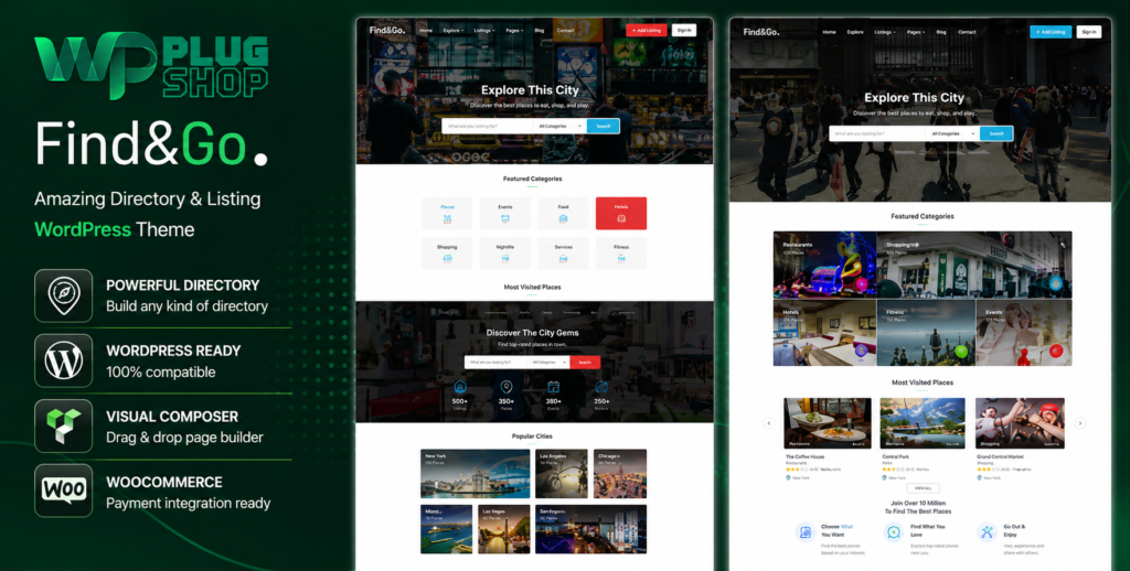 Findgo Theme – Directory Listing WordPress Theme for Business & Local Listings
