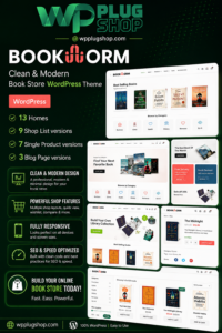 Bookworm Theme – Bookstore & Bookshop WooCommerce WordPress Theme