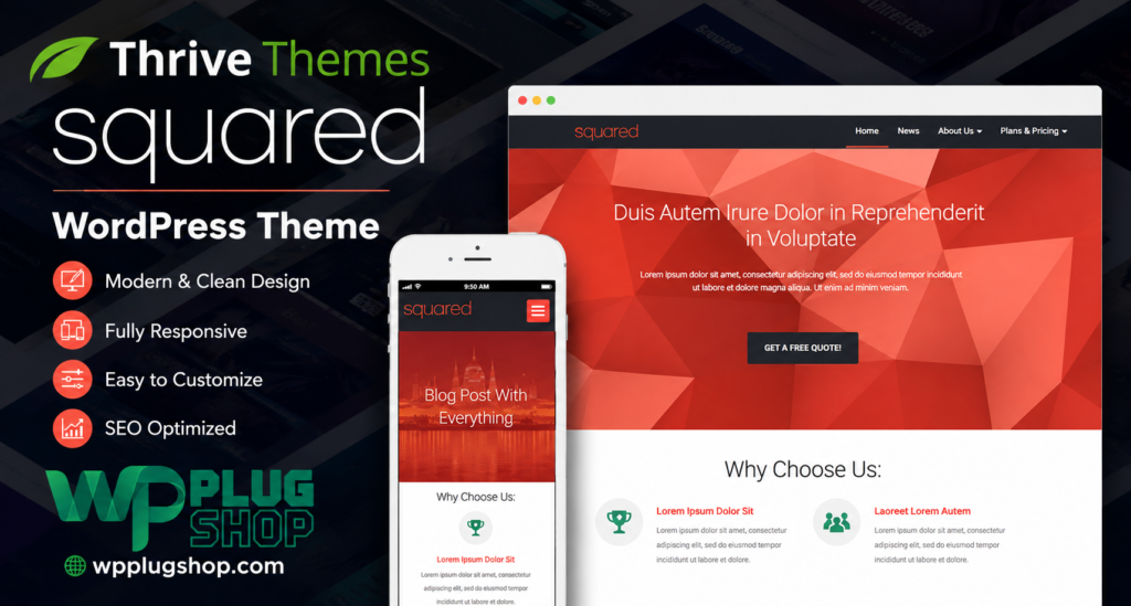 Thrive Themes Squared WordPress Theme 2.11.1 – Marketing & Business