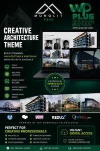 Monolit – Responsive Architecture & Creative Portfolio WordPress Theme
