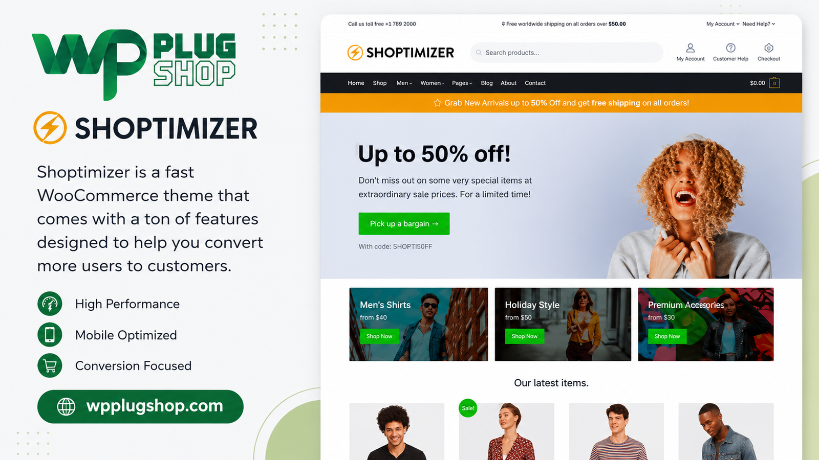 Shoptimizer WooCommerce Theme – Fast & Conversion Optimized