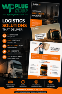 Globax – Logistics WordPress Theme + WooCommerce