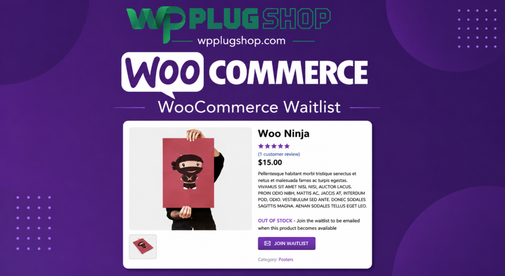 WooCommerce Waitlist – Back in Stock Notification Plugin