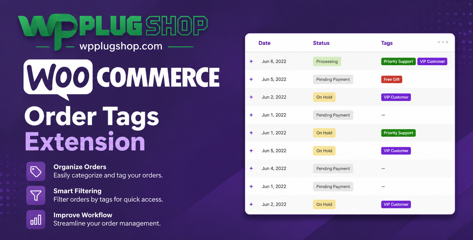 WooCommerce Order Tags Extension – Smart Order Management Plugin