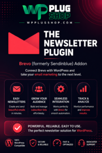 Newsletter Brevo (Formerly Sendinblue) Addon – Brevo Integration for WordPress | WP Plug Shop
